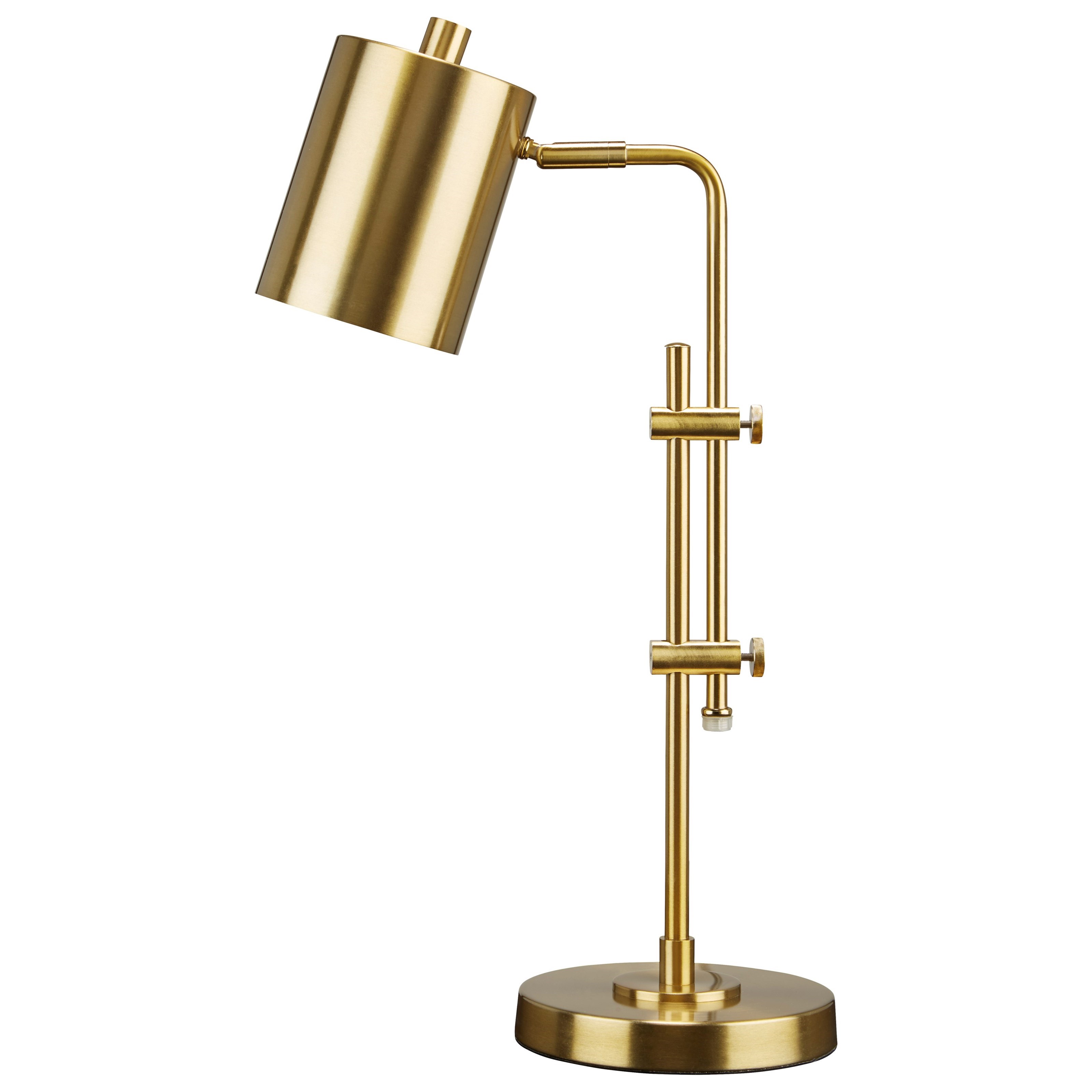 Signature Design by Ashley Lamps Contemporary Baronvale Brass Finish